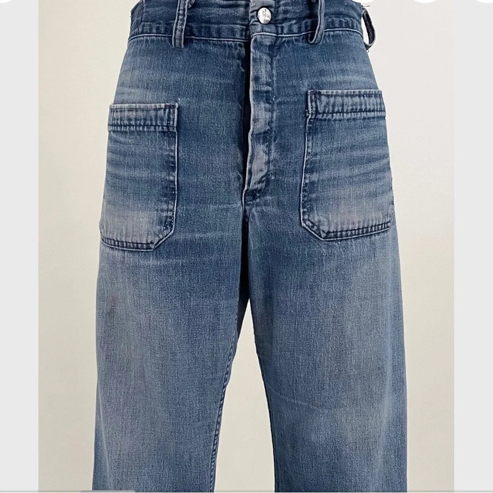 60’s 70’s seafarer distressed utility denims - Picture 3 of 9
